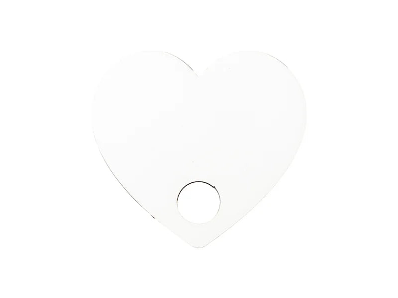 Sublimation Blanks Hardboard Name Tag (5.7*6.2*0.3cm,Heart Shape)
