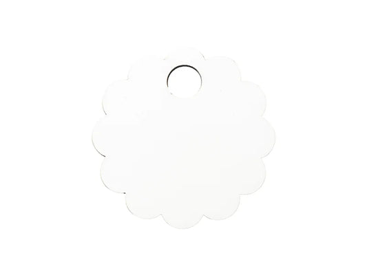 Sublimation Blanks Hardboard Name Tag (φ6.5*0.3cm,Lace RND Shape)