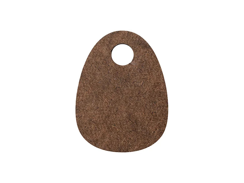 Sublimation Blanks Hardboard Name Tag (6.5*5*0.3cm,Egg Shape)