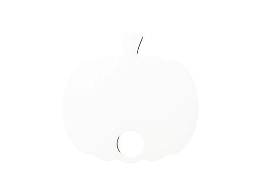 Sublimation Blanks Hardboard Name Tag (6*6.2*0.3cm,Pumpkin Shape)
