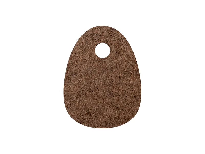 Sublimation Blanks Hardboard Name Tag (6*8*0.3cm,Egg Shape)