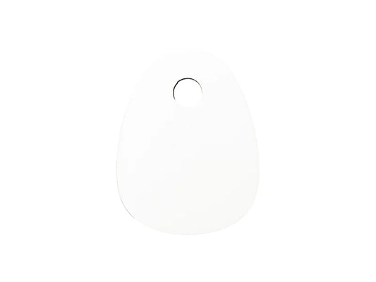Sublimation Blanks Hardboard Name Tag (6*8*0.3cm,Egg Shape)