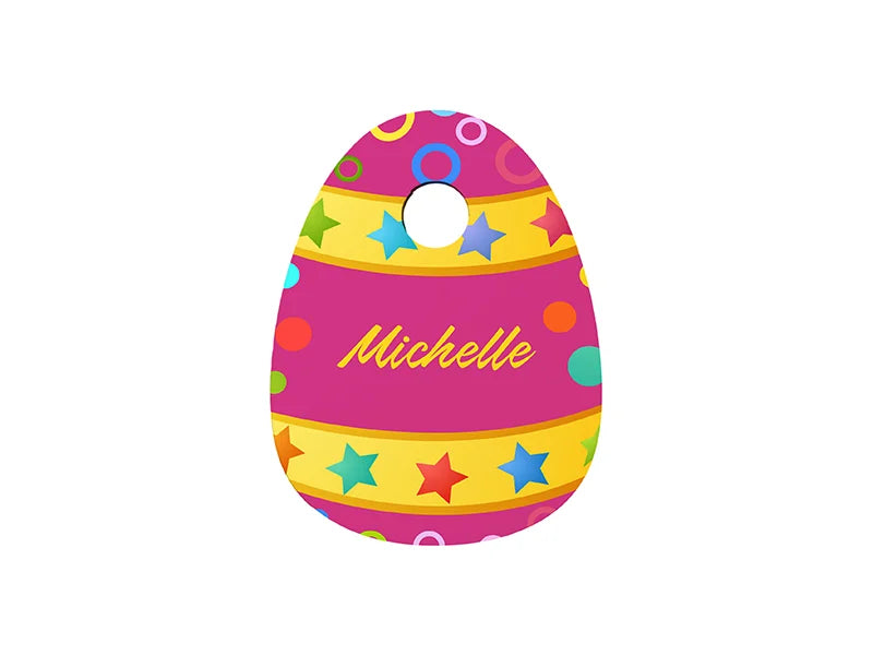 Sublimation Blanks Hardboard Name Tag (6*8*0.3cm,Egg Shape)