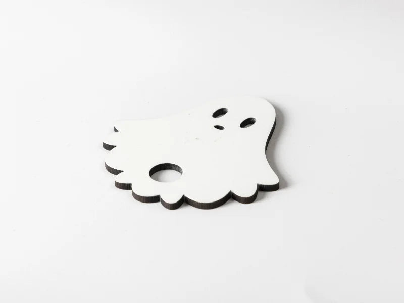 Sublimation Blanks Hardboard Name Tag (7.6*7.6*0.3cm,Halloween Ghost Shape)