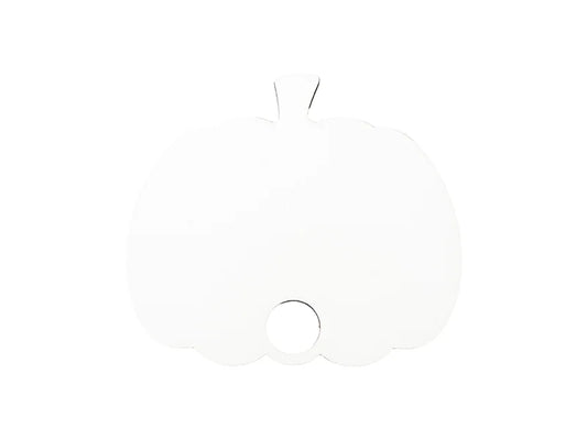 Sublimation Blanks Hardboard Name Tag (6.2*7.6*0.3cm,Pumpkin Shape)