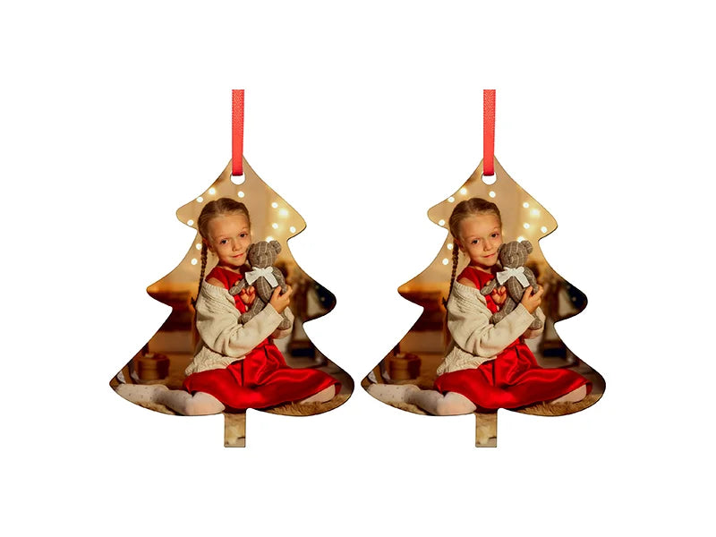 Sublimation Blanks Double-Sided MDF Ornament (2021 Tree)