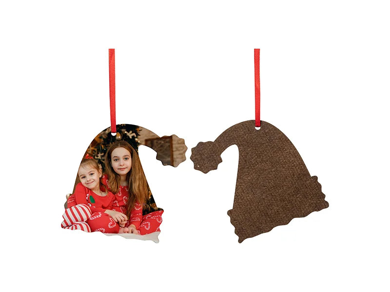 Sublimation Blanks MDF Ornament (Santa Hat)
