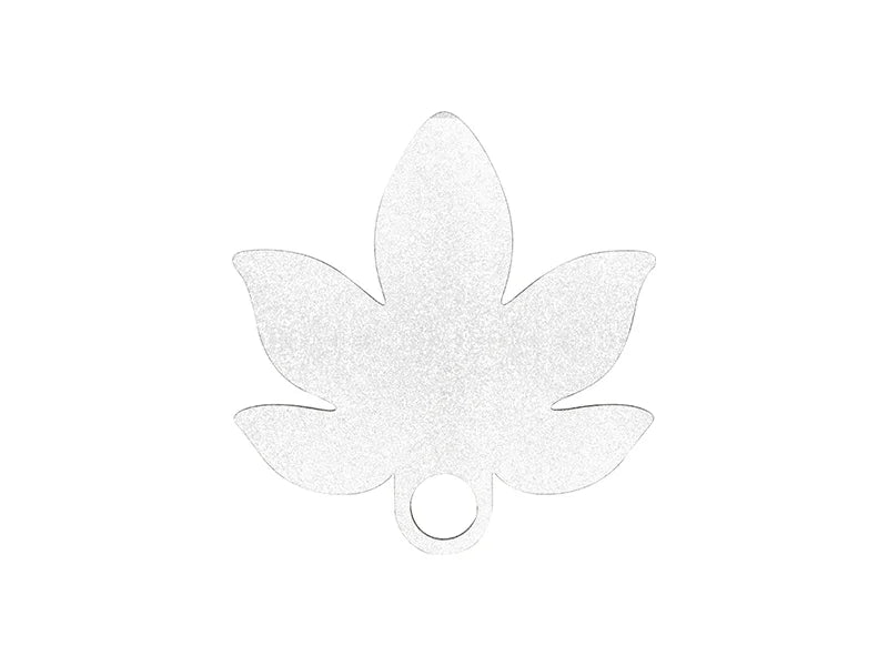 Sublimation Blanks HB Glitter Name Tag for 40oz Stanley Tumbler (7.9*8.2*0.3cm,Maple Leaf Shape)