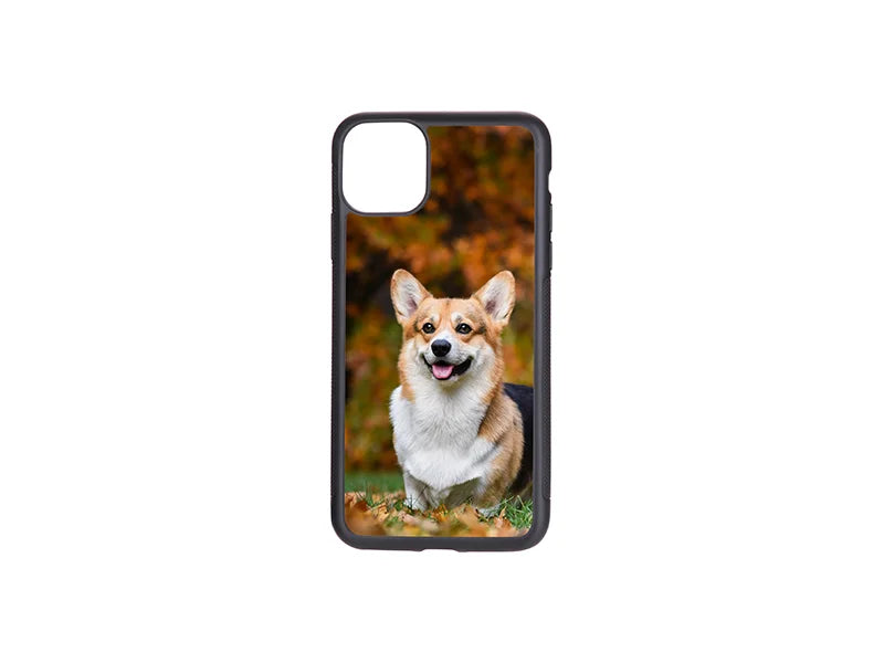 Sublimation iPhone 11 Pro Max Cover (Rubber, Black)