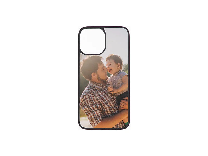 Sublimation iPhone 12 Pro Max Cover w/o insert (Rubber, Black)