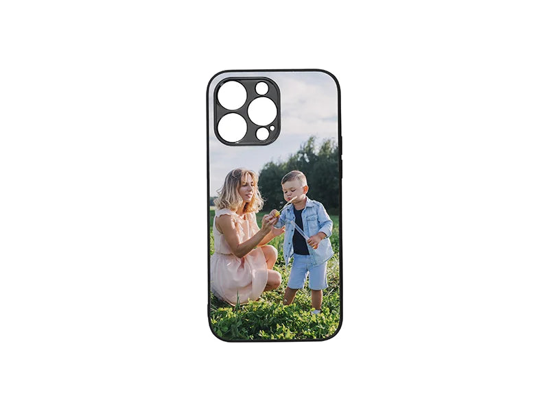 Sublimation Blanks iPhone 14 Pro Max Cover w/o insert (Rubber, Black)