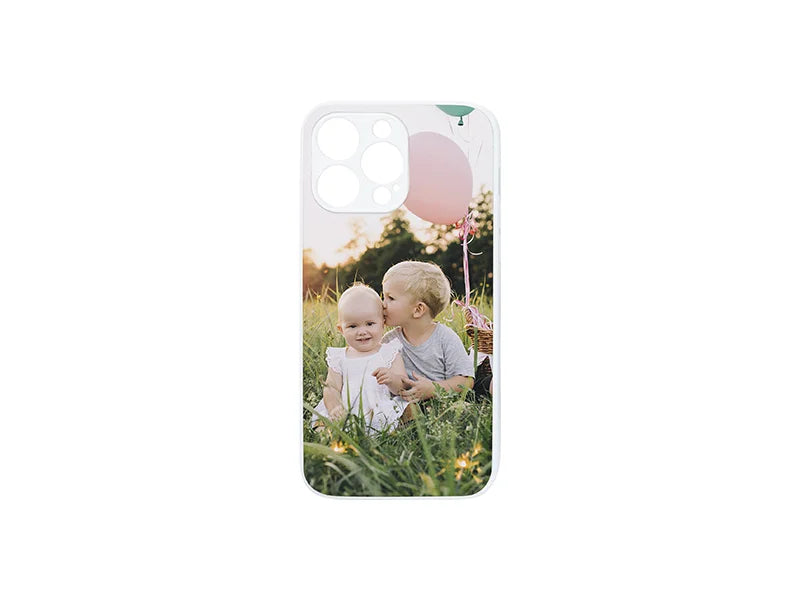 Sublimation Blanks iPhone 14 Pro Max Cover w/o  insert (Rubber, White)