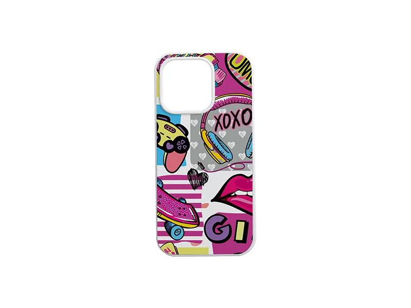 Sublimation iPhone 16 Pro Cover w/ insert (Rubber, White)