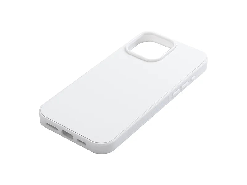 Sublimation iPhone 16 Pro Max Cover w/  insert (Rubber, White)