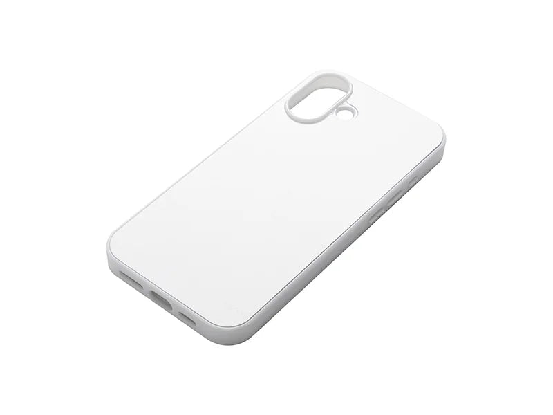 Sublimation iPhone 16 Plus Cover w/ insert (Rubber, White)