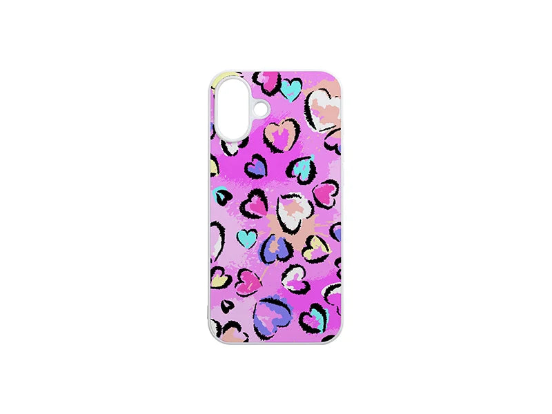 Sublimation iPhone 16 Plus Cover w/ insert (Rubber, White)