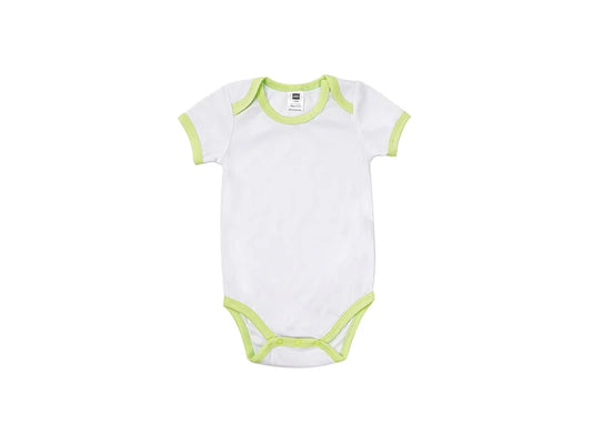 Baby Onesie Short Sleeve XL(Green Edge,12-18M)