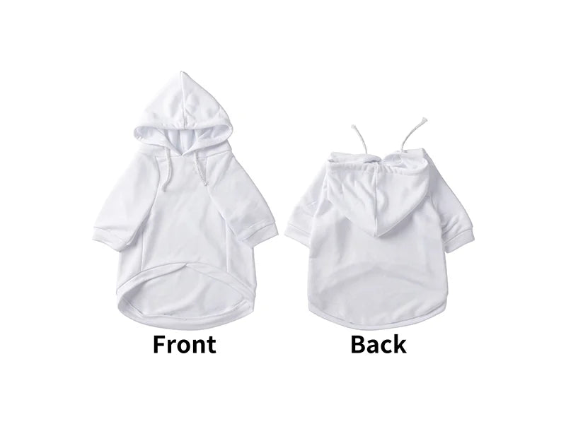 Sublimation Blank Dog Hoodie (White)