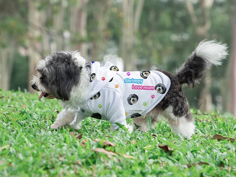 Sublimation Blank Dog Hoodie (White)