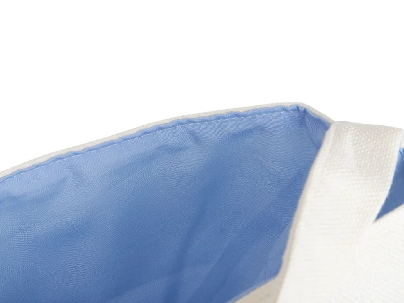 Sublimation Blanks Linen Halloween Shopping Bag(Light Blue interior,23*35cm)