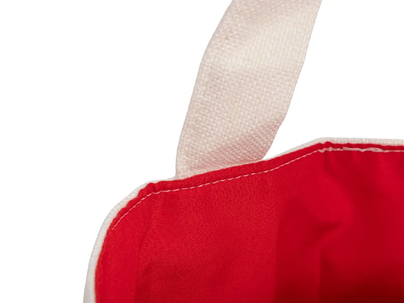 Sublimation Blanks Linen Halloween Shopping Bag(Red interior,23*35cm)