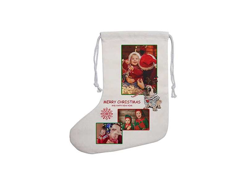 Sublimation Linen Christmas Stocking (28*49cm)