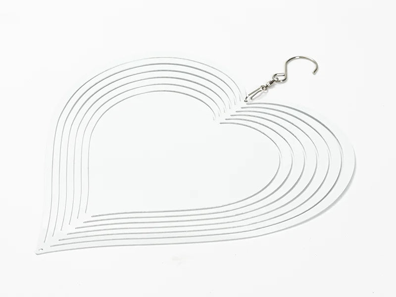 Double-Sided Sublimation Blanks Aluminium Wind Spinner (Heart, 10 inch)