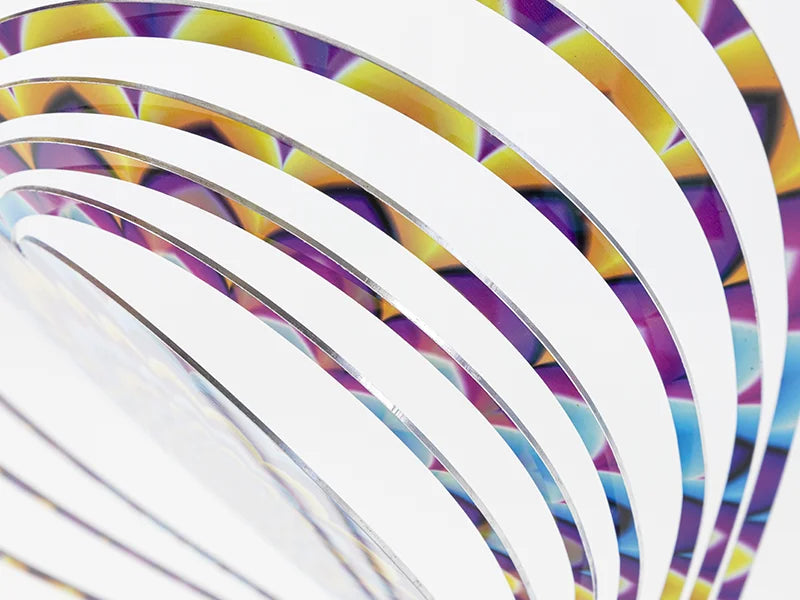 Double-Sided Sublimation Blanks Aluminium Wind Spinner (Heart, 10 inch)