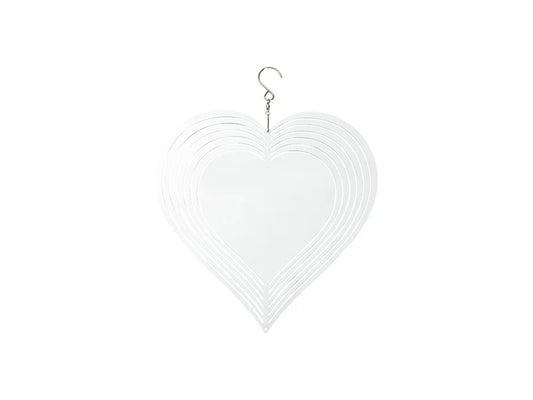 Double-Sided Sublimation Blanks Aluminium Wind Spinner (Heart, 10 inch)