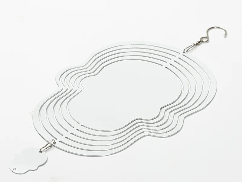 Double-Sided Sublimation Blanks Aluminium Wind Spinner (Skull, 10 inch)