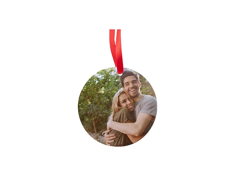 Sublimation Blank Metal Round Ornament (φ7.6cm)