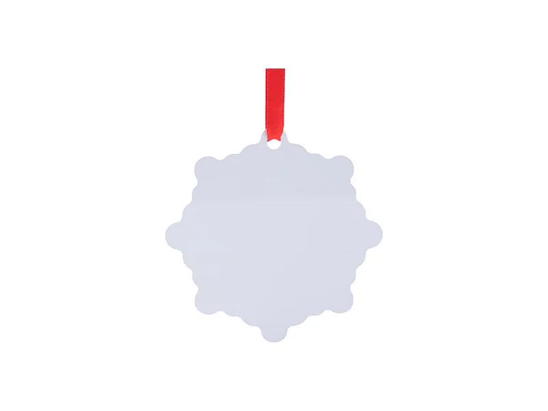 Sublimation Blank Metal Snowflake Ornament (7.6*7.6cm)