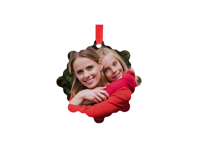 Sublimation Blank Metal Snowflake Ornament (7.6*7.6cm)