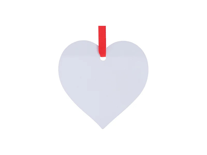 Sublimation Blank Metal Heart Ornament (7.6*7.6cm)