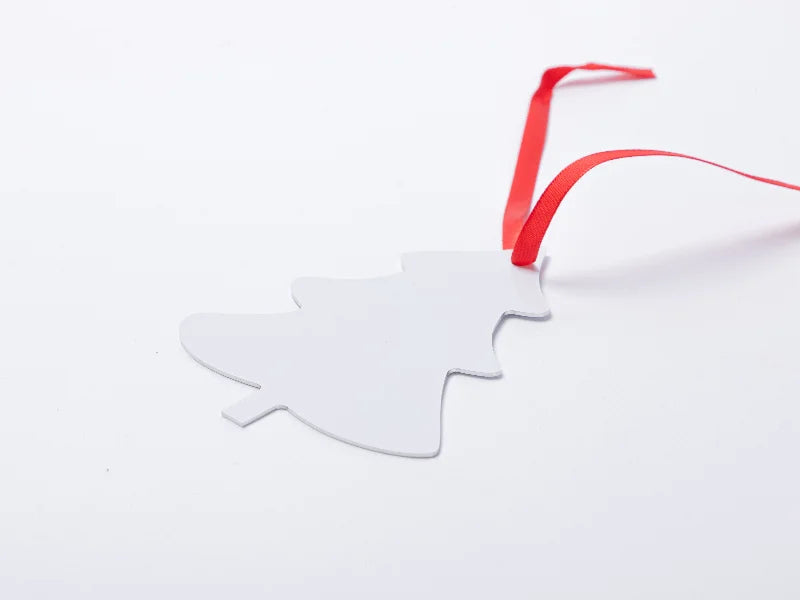 Sublimation Blank Metal Christmas Tree Ornament (8.3*10.1cm)