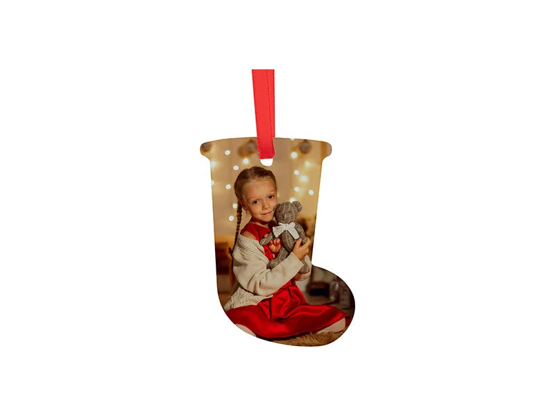 Sublimation Blank Metal Stocking Ornament (7.6*9cm)