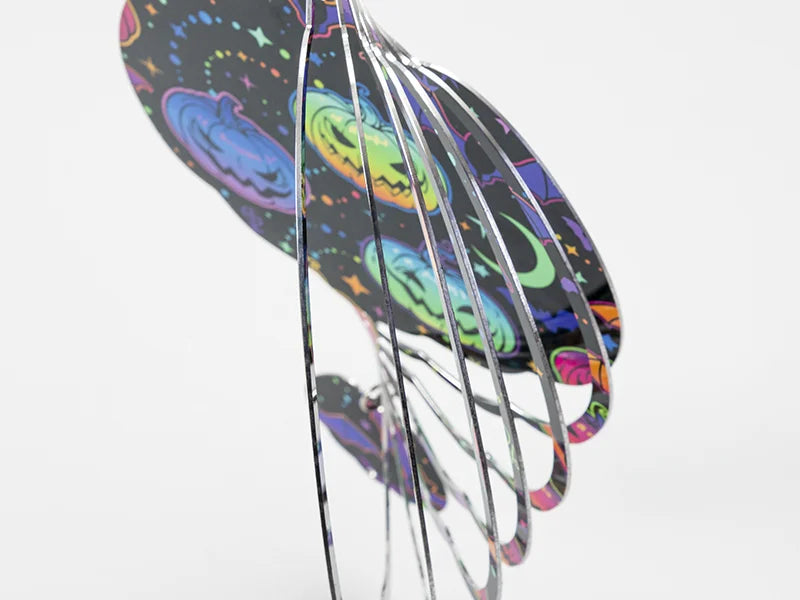 Double-Sided Sublimation Blanks Aluminium Wind Spinner (Pumpkin, 8 inch)