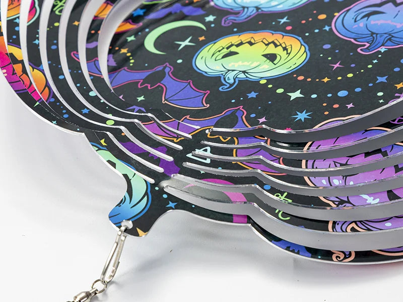 Double-Sided Sublimation Blanks Aluminium Wind Spinner (Pumpkin, 10 inch)