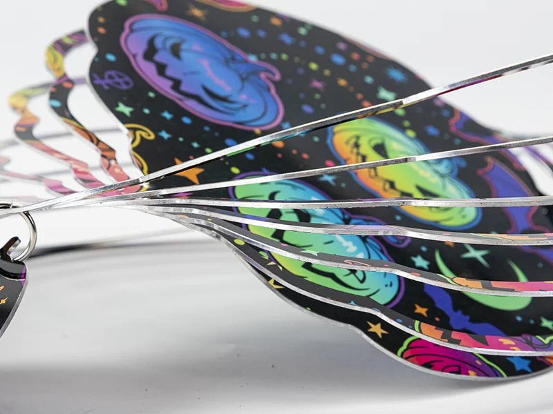 Double-Sided Sublimation Blanks Aluminium Wind Spinner (Pumpkin, 8 inch)