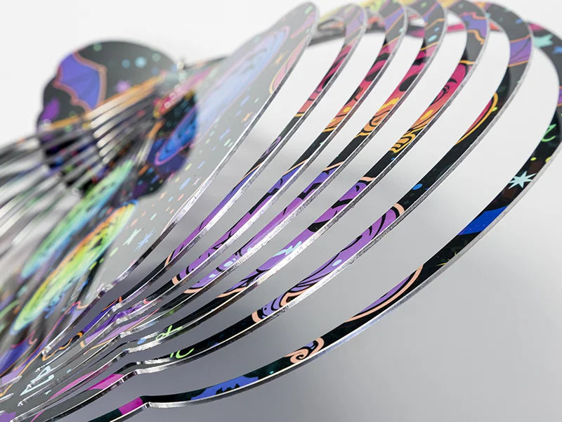 Double-Sided Sublimation Blanks Aluminium Wind Spinner (Pumpkin, 8 inch)