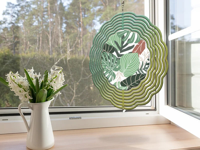 Double-Sided Sublimation Blanks Aluminium Wind Spinner (Circle, 8 inch)