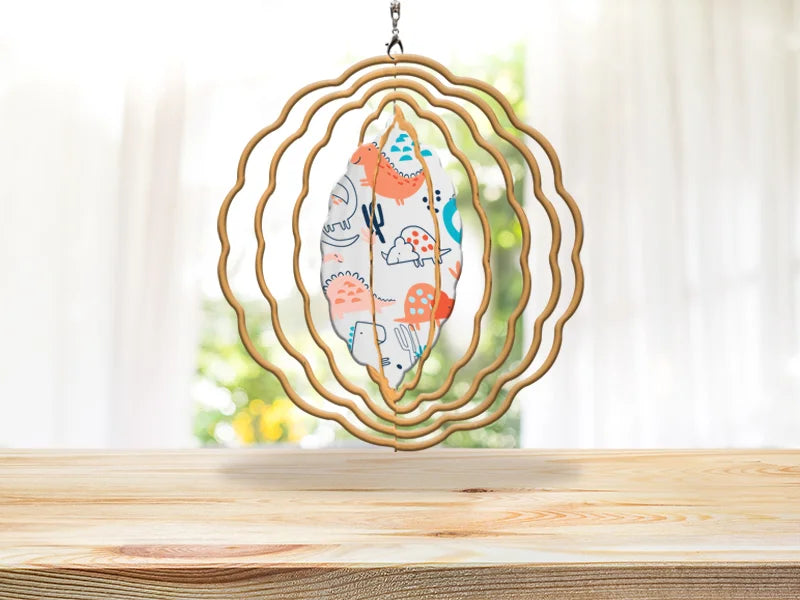 Double-Sided Sublimation Blanks Aluminium Wind Spinner (Circle, 8 inch)