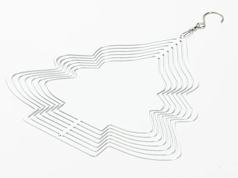 Double-Sided Sublimation Blanks Aluminium Wind Spinner (Tree, 10 inch)