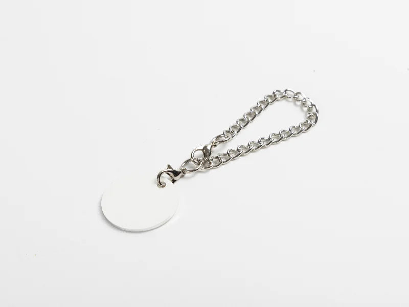 Sublimation Blank Aluminum Name Tag Ornament for Stanley Tumbler(φ2.5*0.14cm,RND shape)