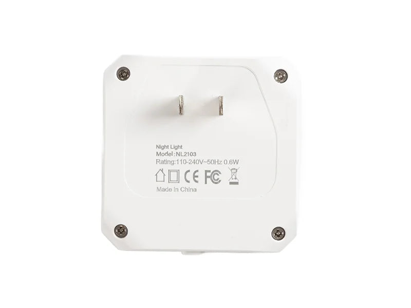 Sublimation Blanks Inductive LED Night Light with Acrylic Insert