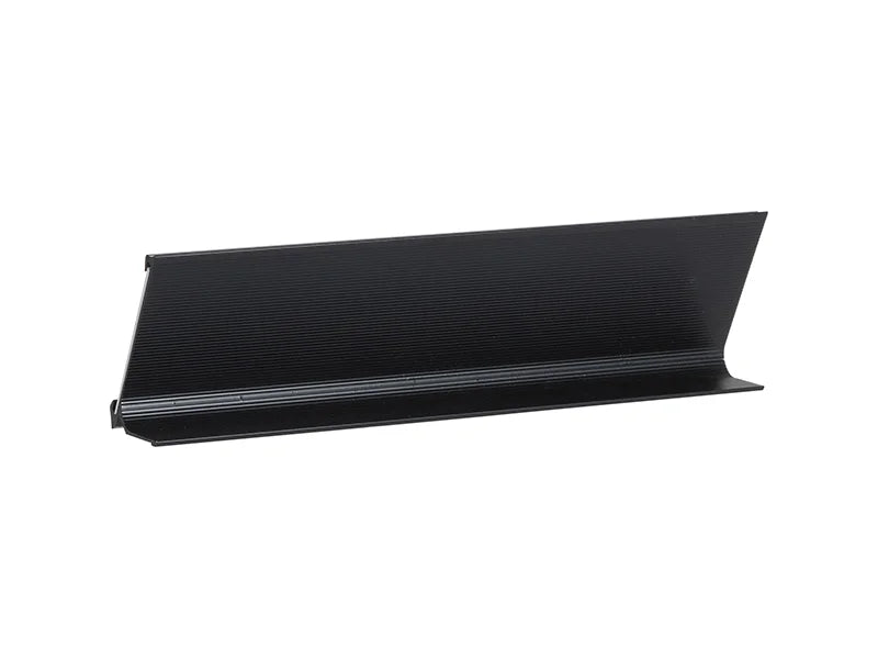 6 x 20cm  Black Name Plate Holder with White Box