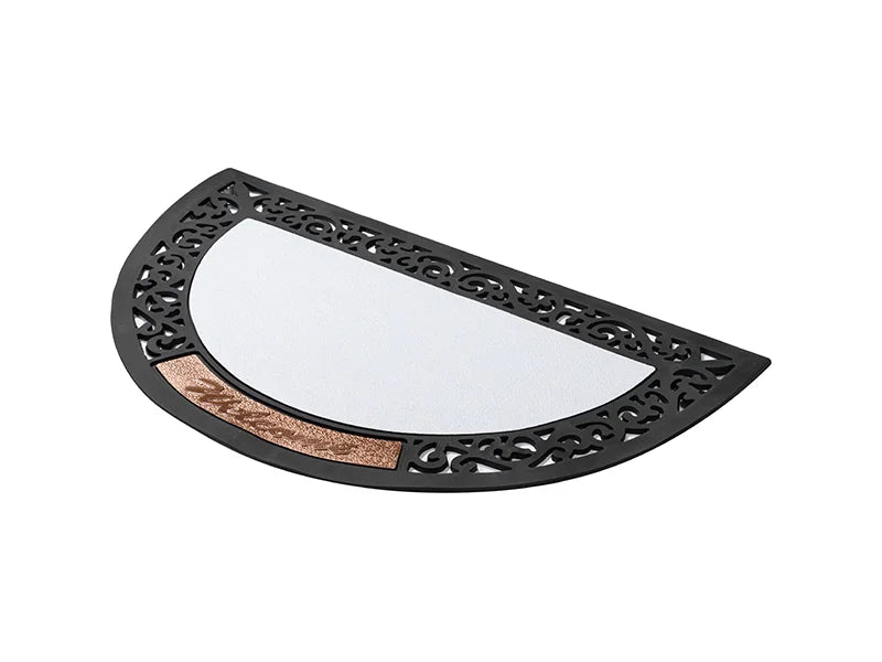 Sublimation Blanks Half Round Rubber Felt Door Mat