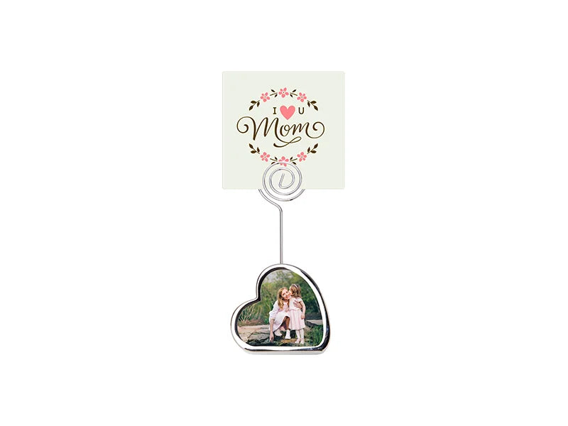 Sublimation Desktop Message Holder (Heart Base)