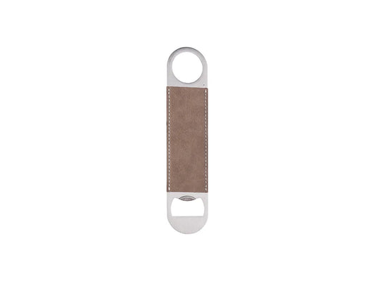 Sublimation PU Stainless Steel Bottle Opener (Gray, 17.7*4cm)