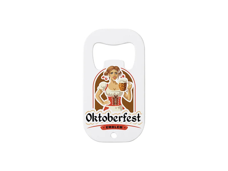 Sublimation Blanks Full White Stainless Steel Bottle Opener (3.8*7cm)